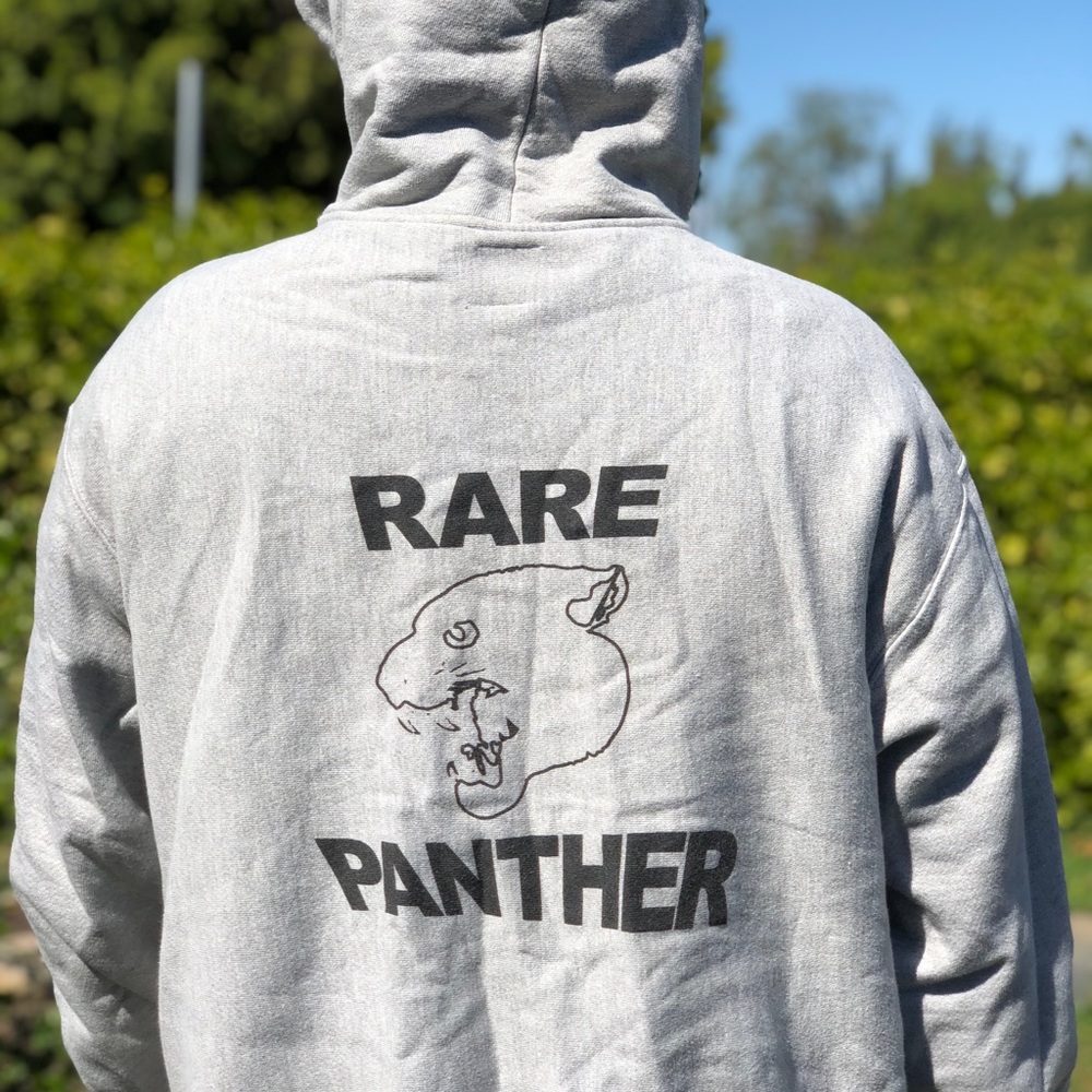 Rare panther champion light grey hoodie size xl